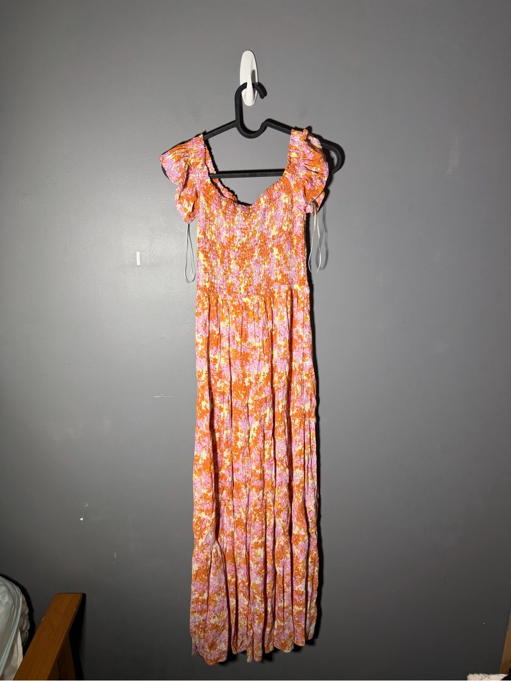 Anthropologie L Space Lucia Smocked Maxi Dress Size Medium - Picture 4 of 5